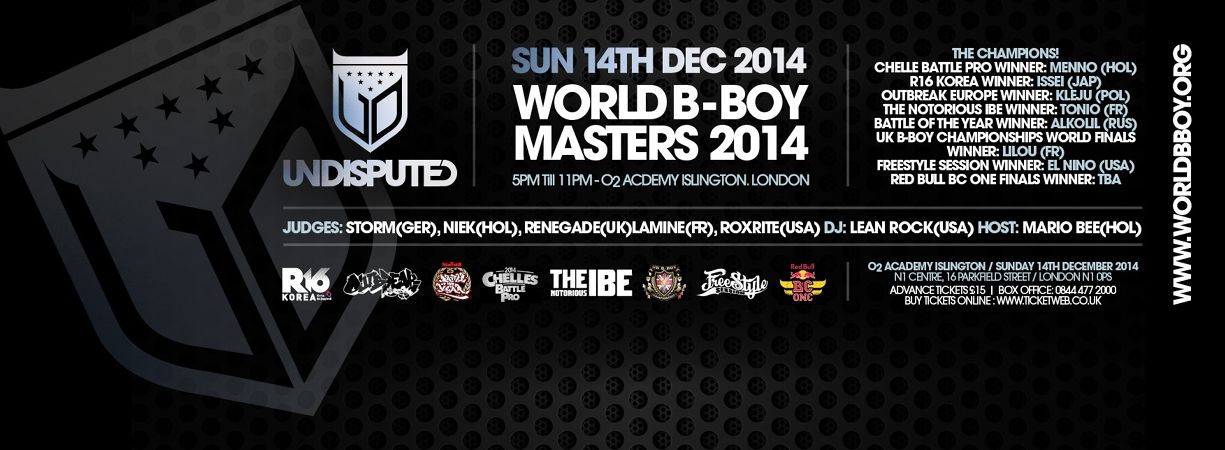 Undisputed Masters I / World BBoy Series 2014 | 5,6,7 and8 - dance